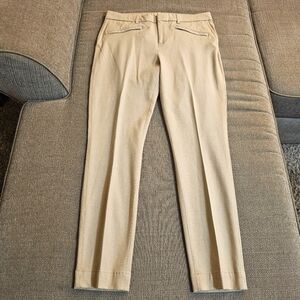 Gap Tan Cream Signature Skinny Ankle Casual Office Neutral Career Pants Size 10